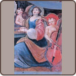 Flügeltür der Orgel von Tavole